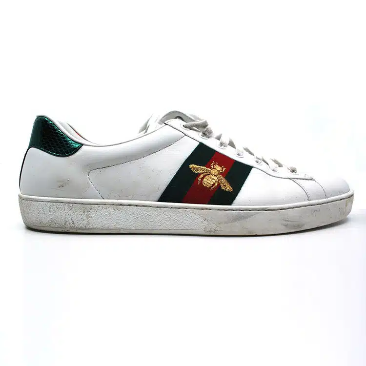 Gucci Ace sneaker cleaning before and after Dubai before