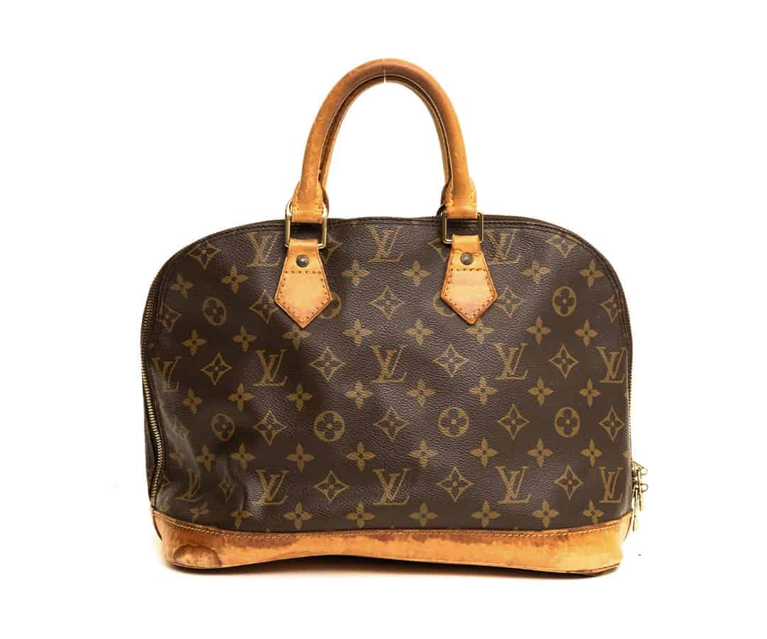 Louis Vuitton Alma leather restoration before and after Dubai before