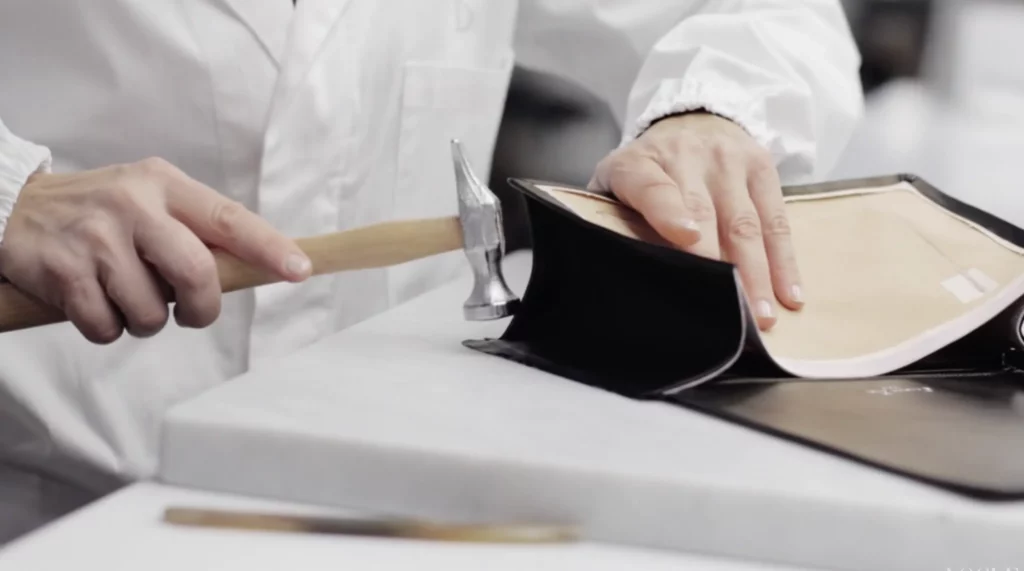 leather goods finishing