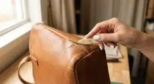 fix leather peeling handbag