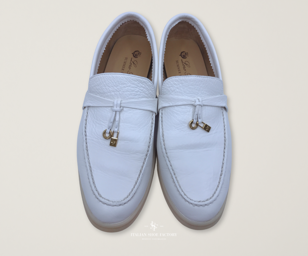 Loro Piana loafer restoration before and after Dubai after