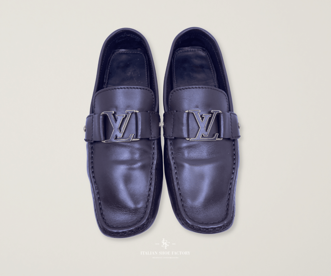 Louis Vuitton shoe colour restoration before and after Dubai after