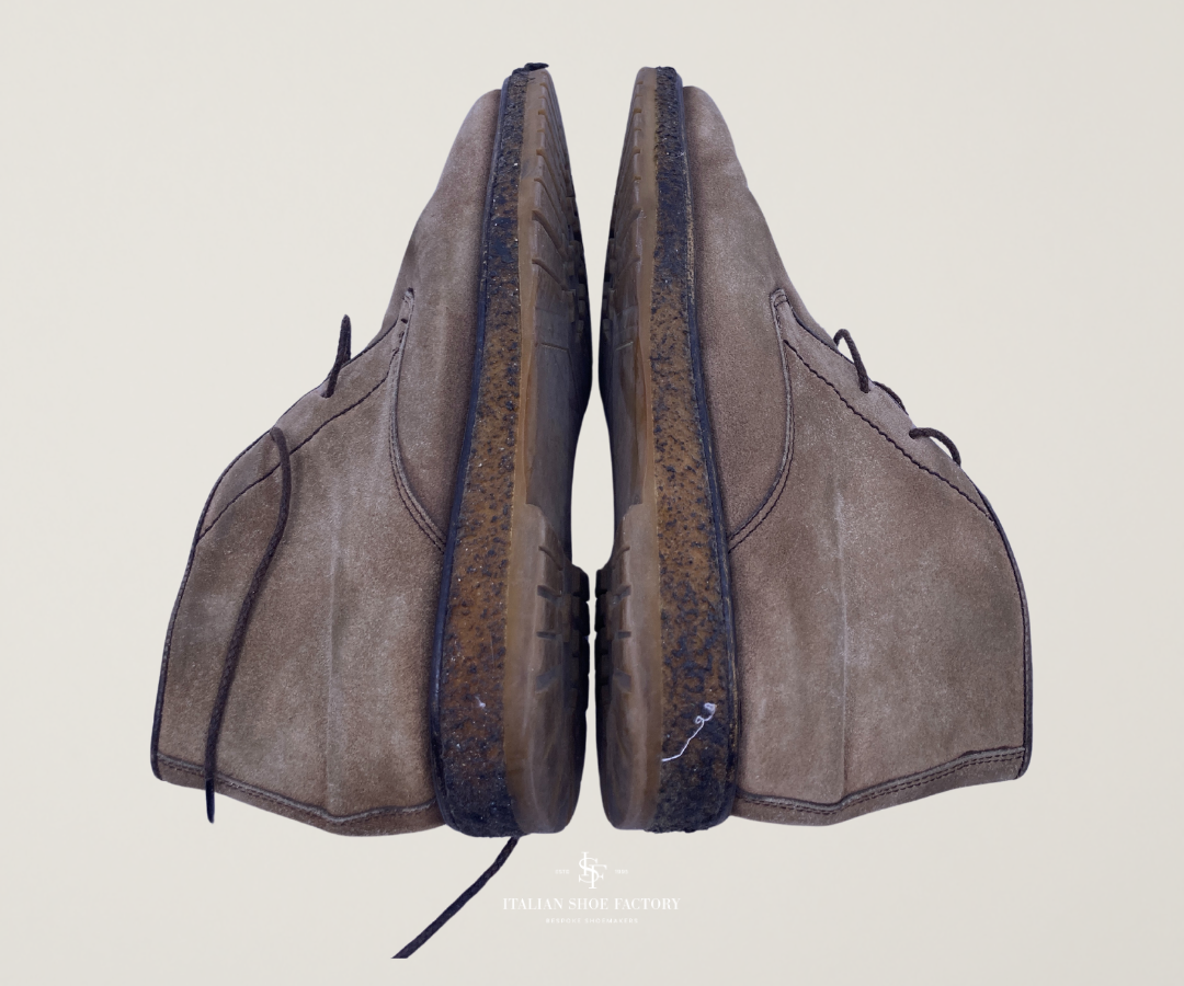 Sneaker gum sole repair before and after Dubai before