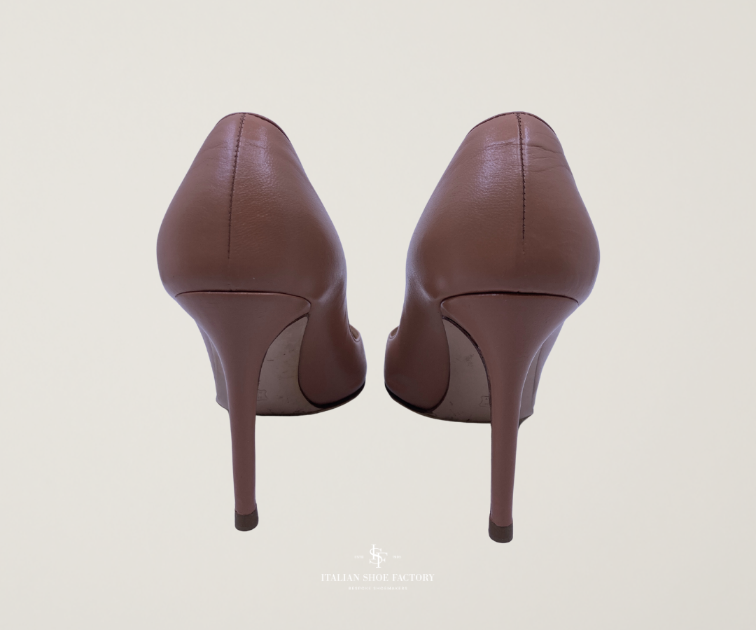 Women's shoe colour restoration before and after Dubai after